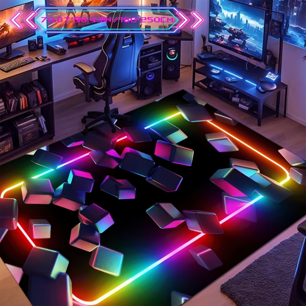 Esports Gaming Room - Mata do gier VIKAMA, kolorowy wzór,