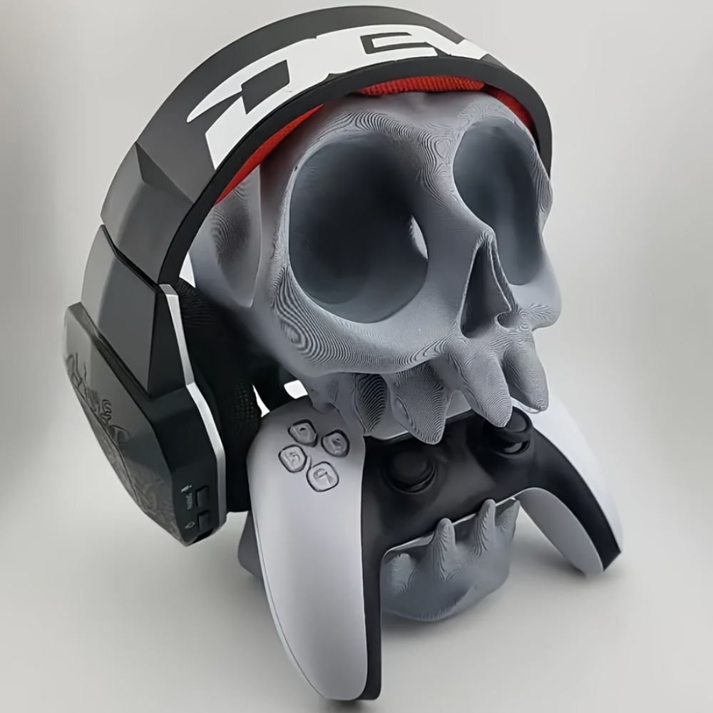 Esports Gaming Headphones - Stojak na kontroler w kształcie czaszki,