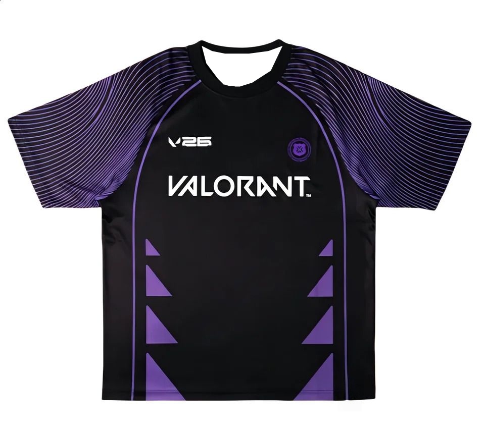Esports Gaming Teams - Koszulka Valorant V26 Esports 2026 Czarno-Fioletowa