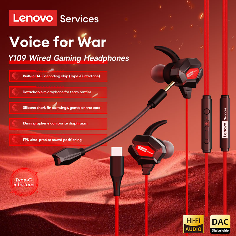Esports Gaming Mobile - Słuchawki gamingowe przewodowe Lenovo Y109 z