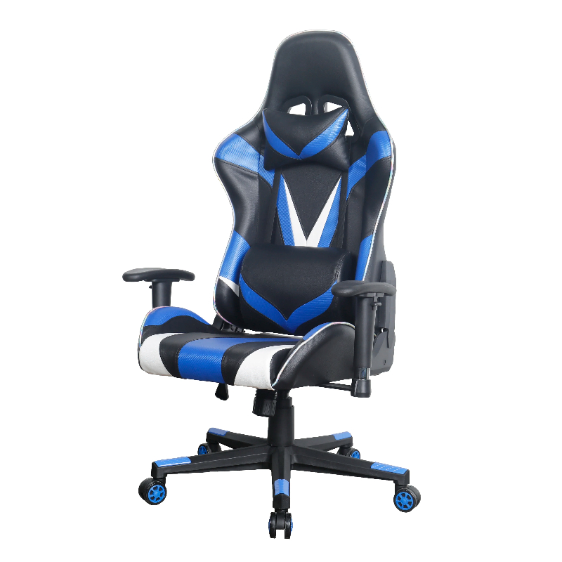 Rgb Gaming Chair - l # Skórzane biurowe obrotowe krzesło