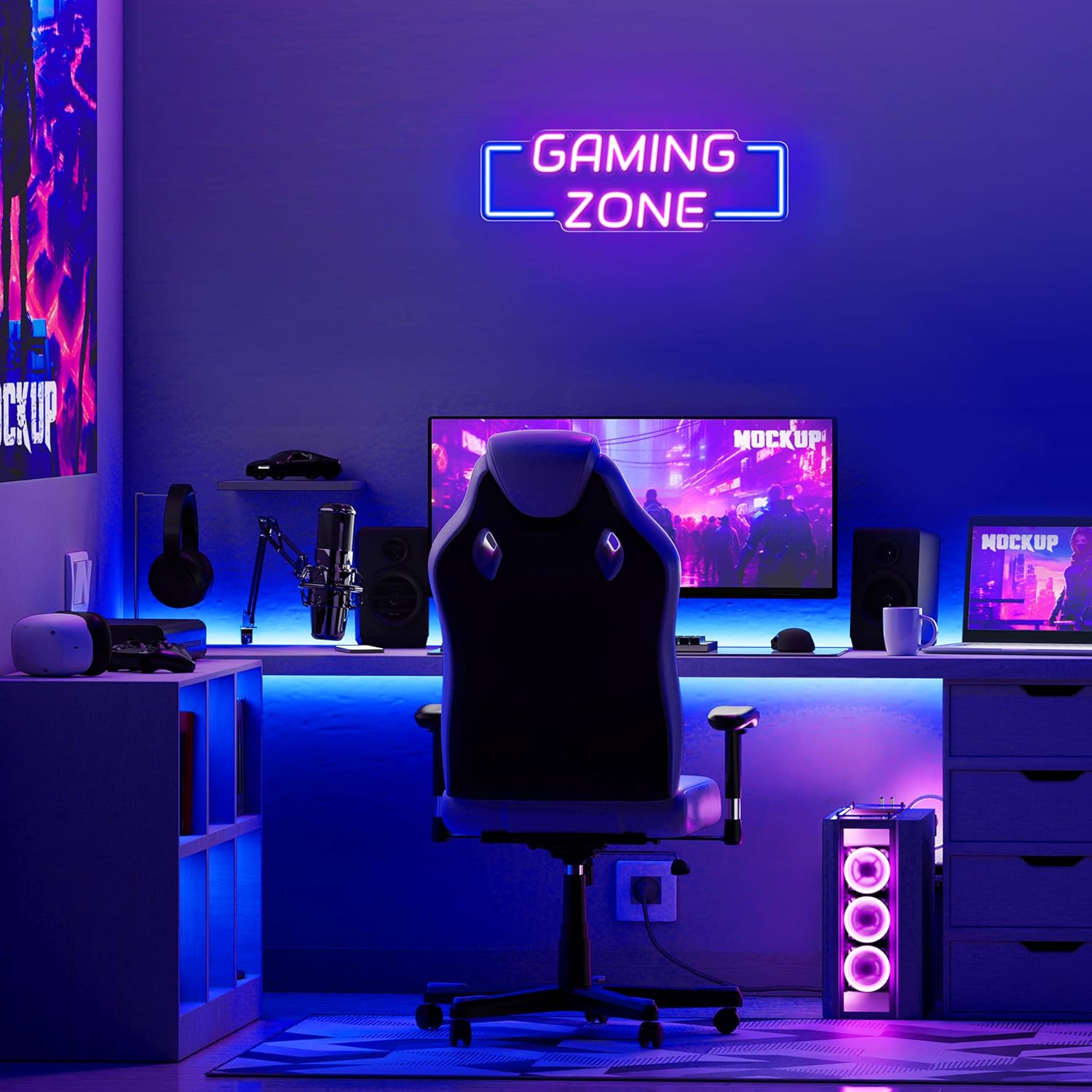 Neonowy Znak Gaming Zone, Lamp – Esports Gaming Room recenzja i cena