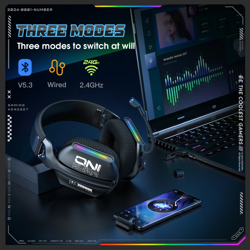 Bezprzewodowy zestaw słuchawko – Esports Gaming Headphones recenzja i cena