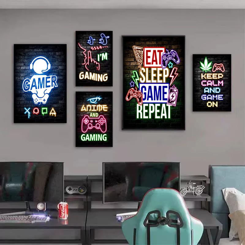 1 szt. Bezramowy Obraz na Płót – Esports Gaming Room recenzja i cena
