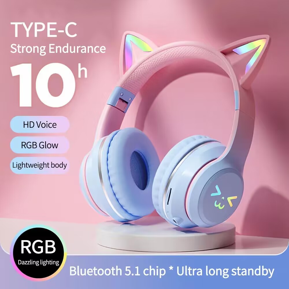 Słuchawki RGB Glow Bezprzewodo – Esports Gaming Headphones recenzja i cena