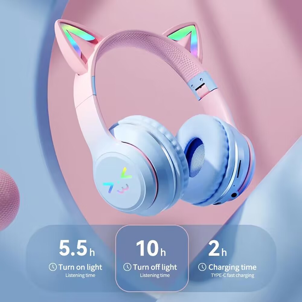 Słuchawki RGB Glow Bezprzewodo – Esports Gaming Headphones recenzja i cena