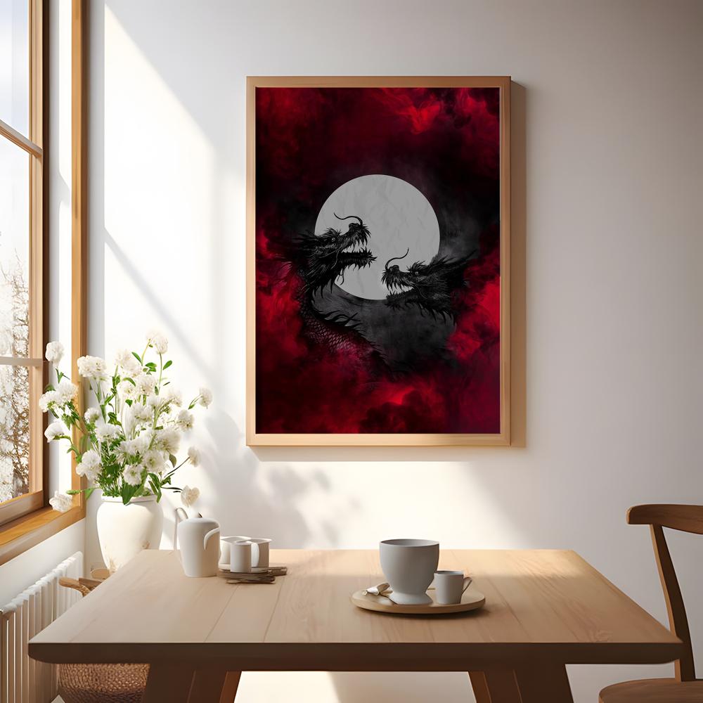 Czarny Smok Plakat Wodoodporne – Esports Gaming Room recenzja i cena