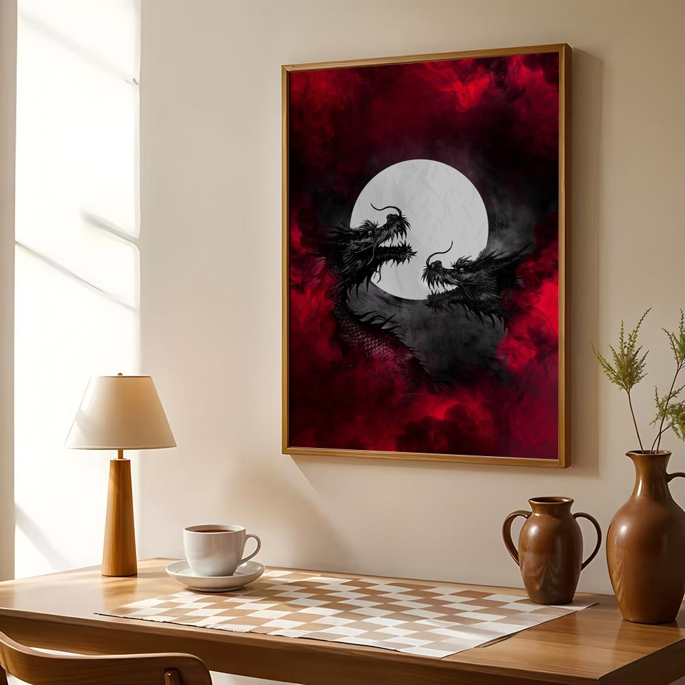 Czarny Smok Plakat Wodoodporne – Esports Gaming Room recenzja i cena