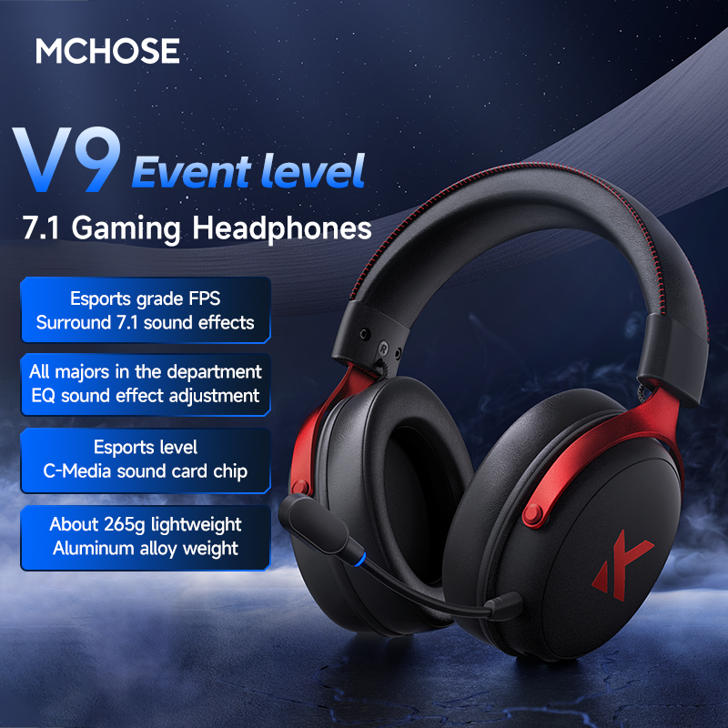 Słuchawki MCHOSE V9 Pro z mikr – Esports Gaming Headphones recenzja i cena
