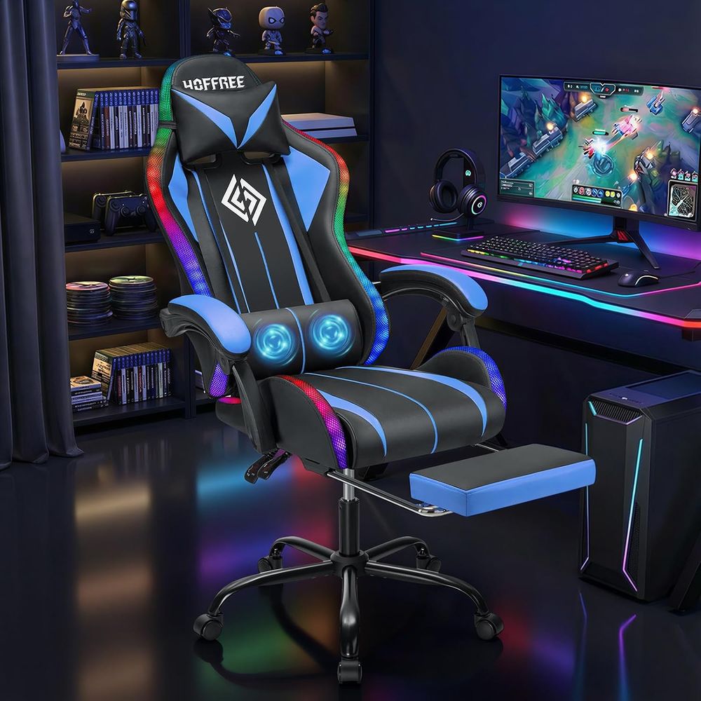 Krzesło gamingowe LED z masaże – Rgb Gaming Chair recenzja i cena