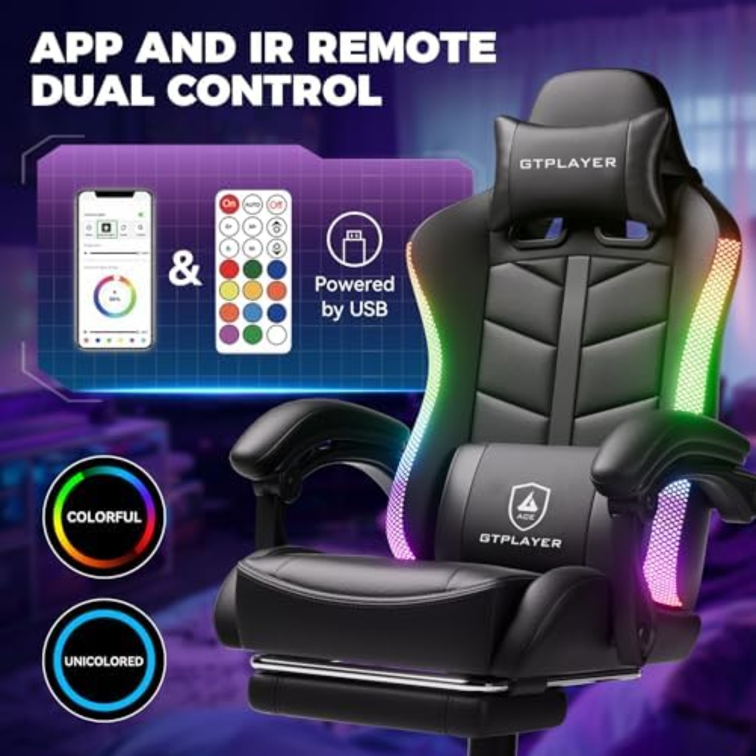 Krzesło gamingowe, krzesło do  – Rgb Gaming Chair recenzja i cena